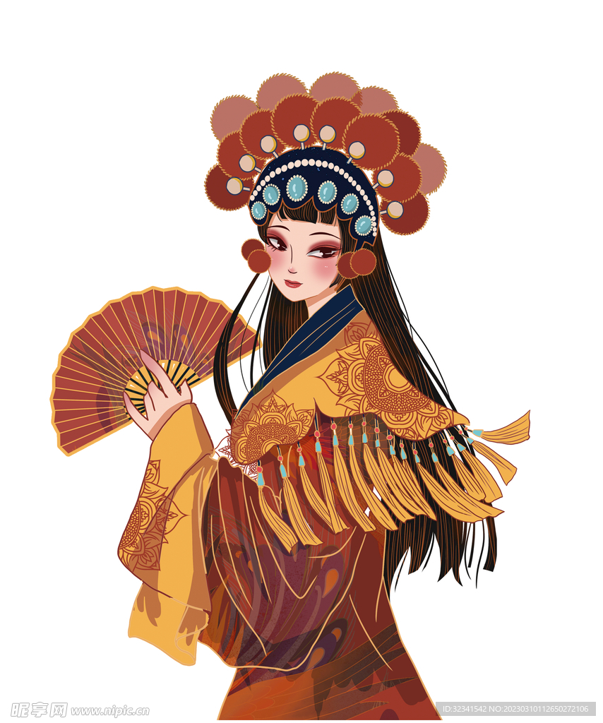 国潮人物插画