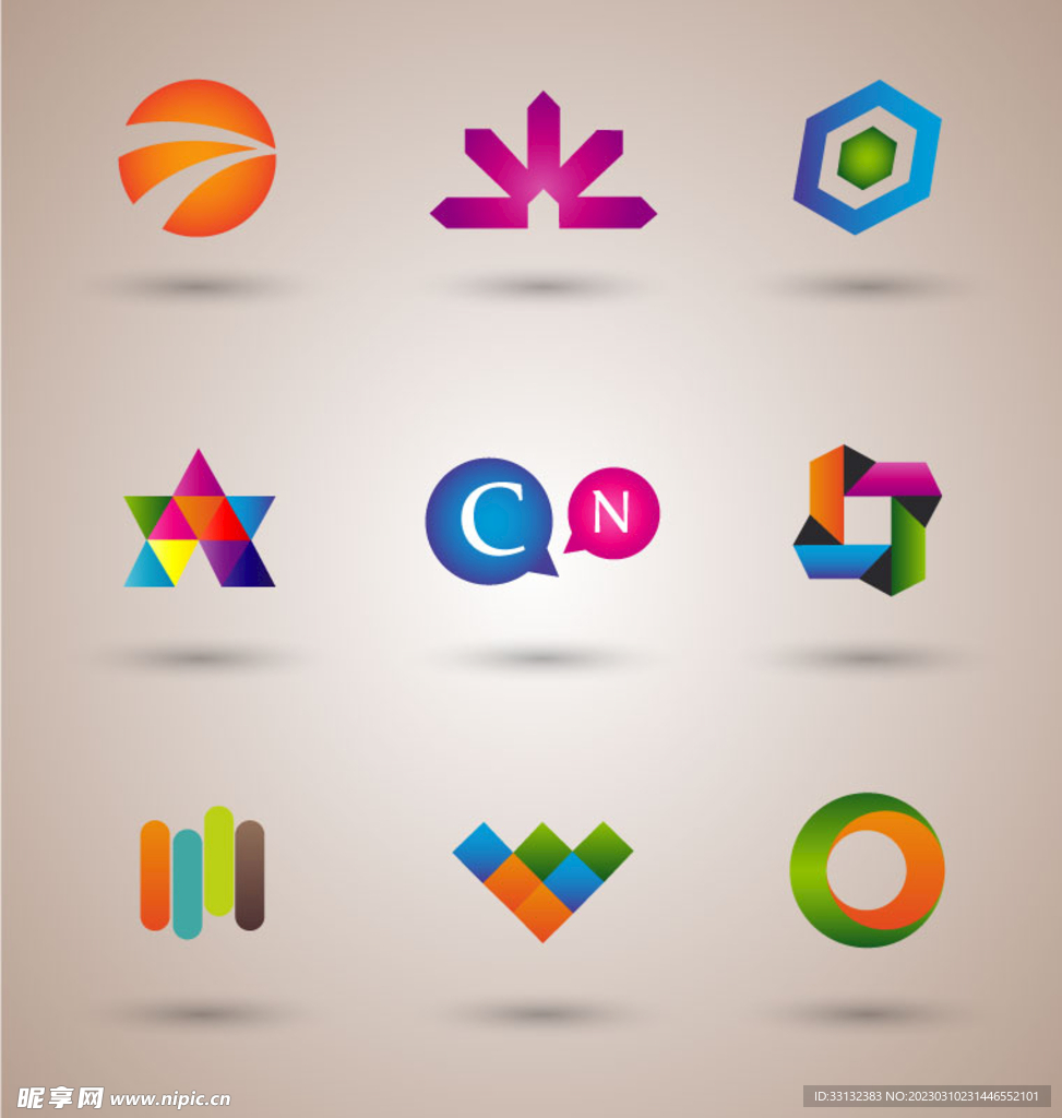 抽象logo 标志抽象 