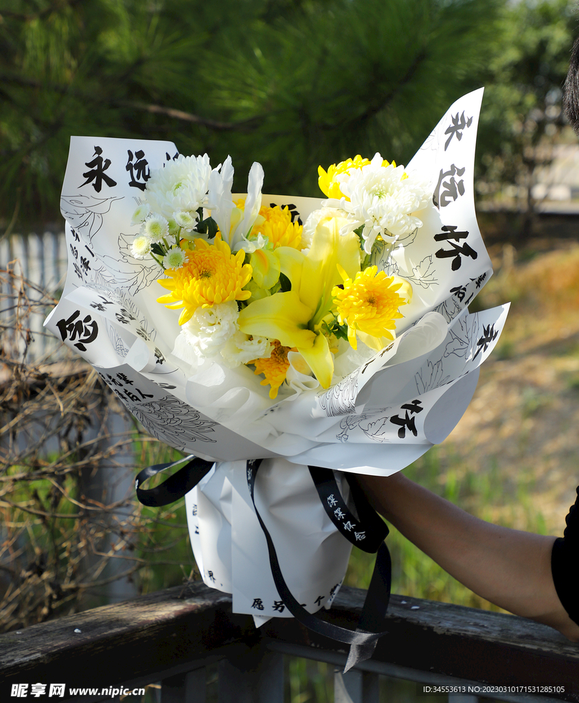 清明节 鲜花 花朵 拍摄 摄影