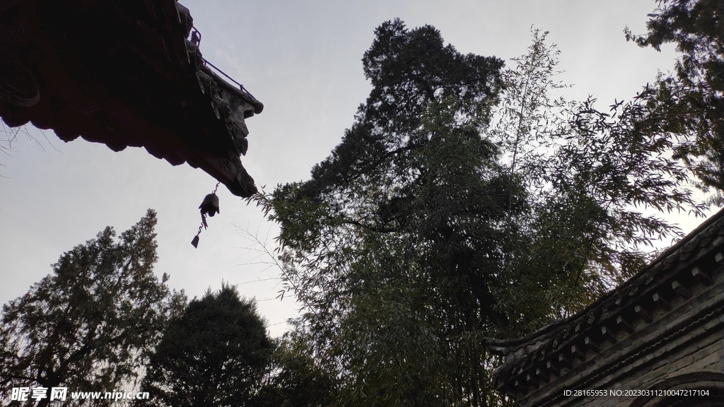 古风建筑祠堂一角