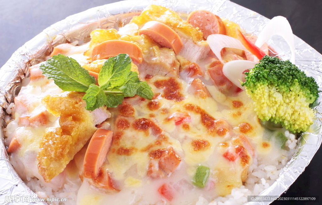 香肠焗饭