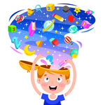 创意孩子大脑