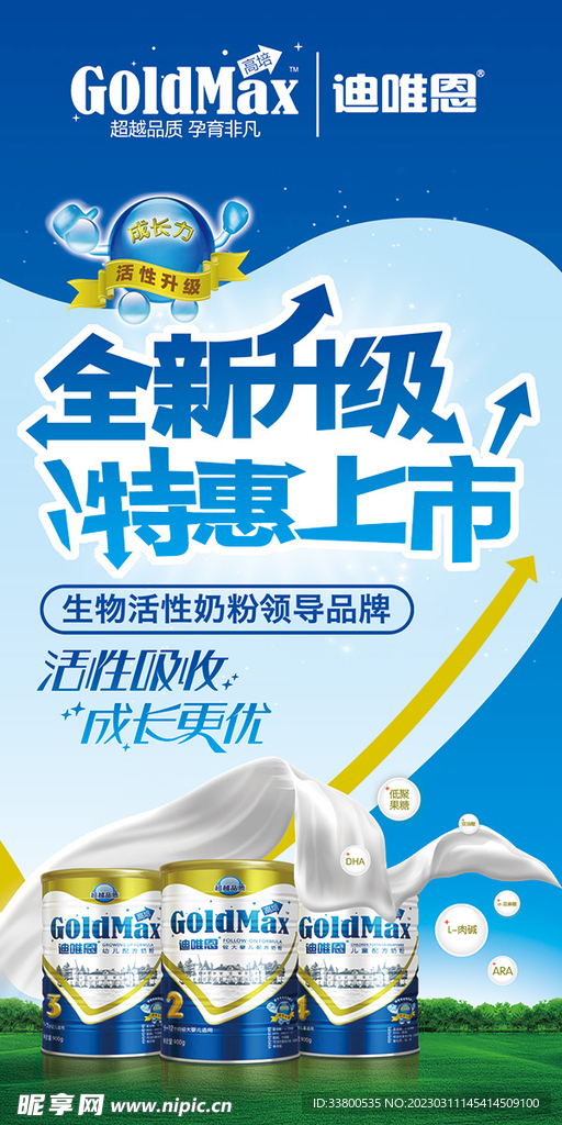 奶粉宣传海报