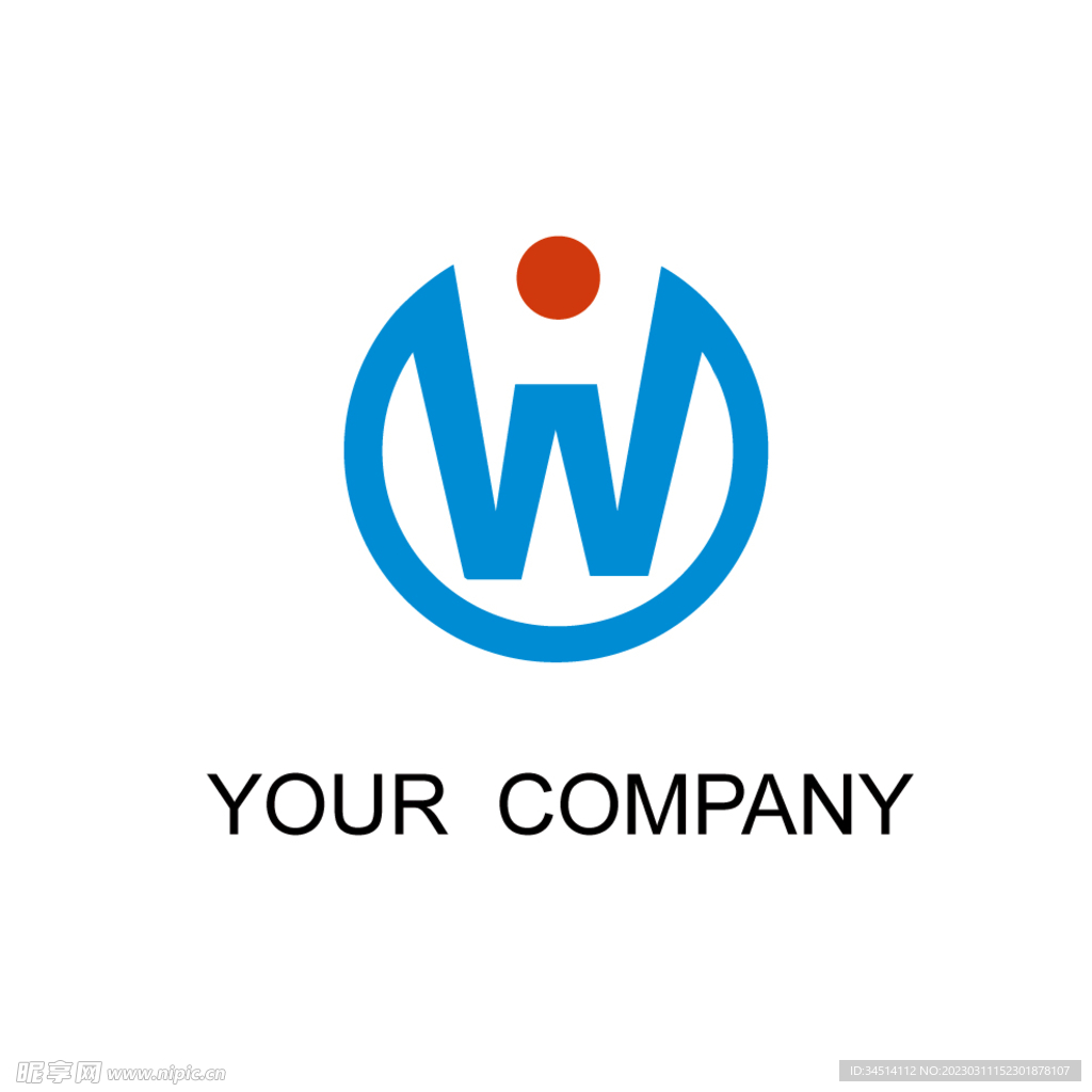 W字母汽车logo设计