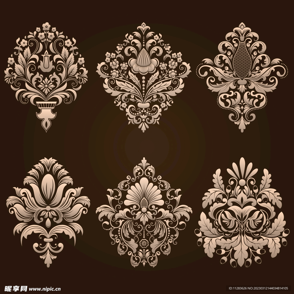 欧式藤蔓花纹