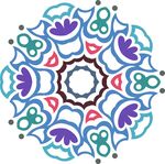 春季春天复古印花图案图形背景