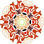 春季春天复古印花图案图形背景