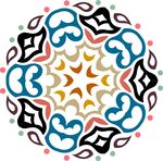 春季春天复古印花图案图形背景