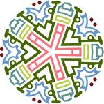 春季春天复古印花图案图形背景