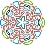 春季春天复古印花图案图形背景