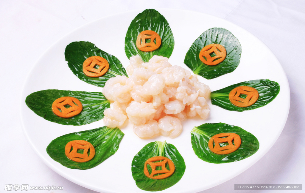 白玉炒虾球