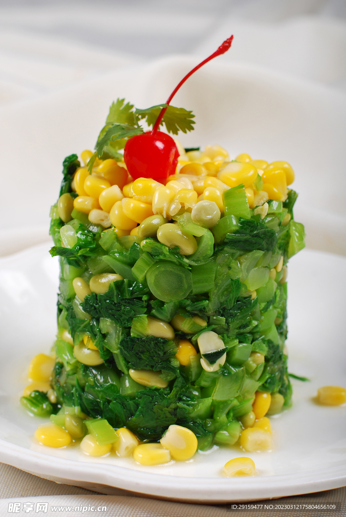 冲菜毛豆