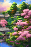 风景插画