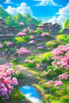 风景插画