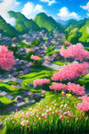 风景插画