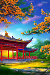 风景插画