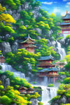 风景插画