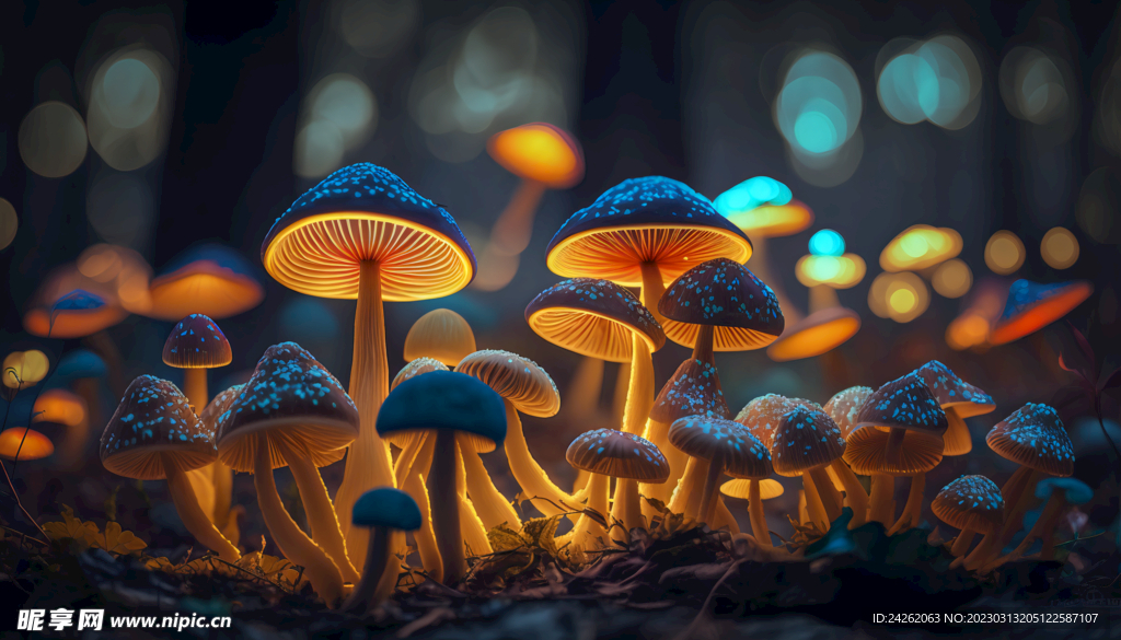 发光的小蘑菇