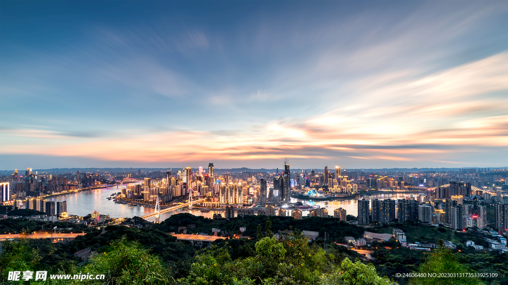 成都 桥 城市 江景