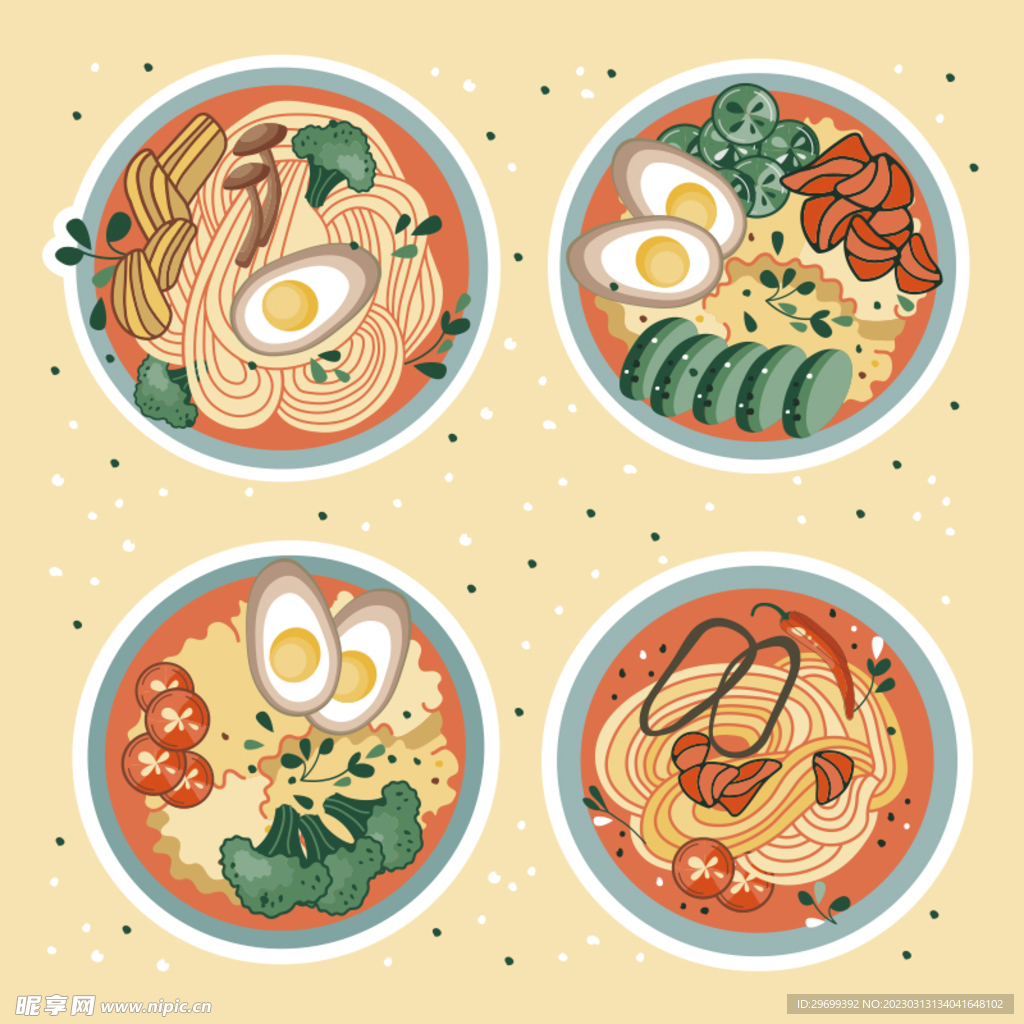 美食鸡蛋面