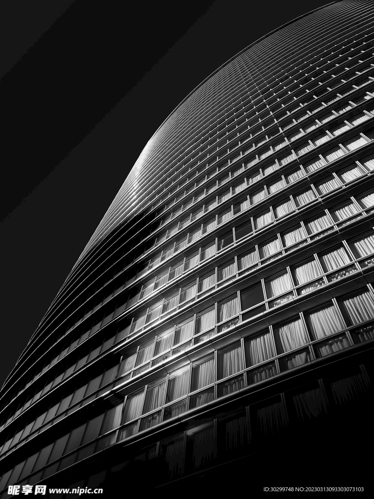 高清黑白现代建筑视觉冲击对比