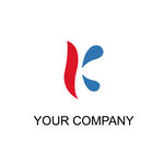 K字母山水logo设计