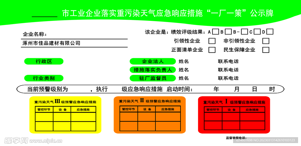 一厂一策