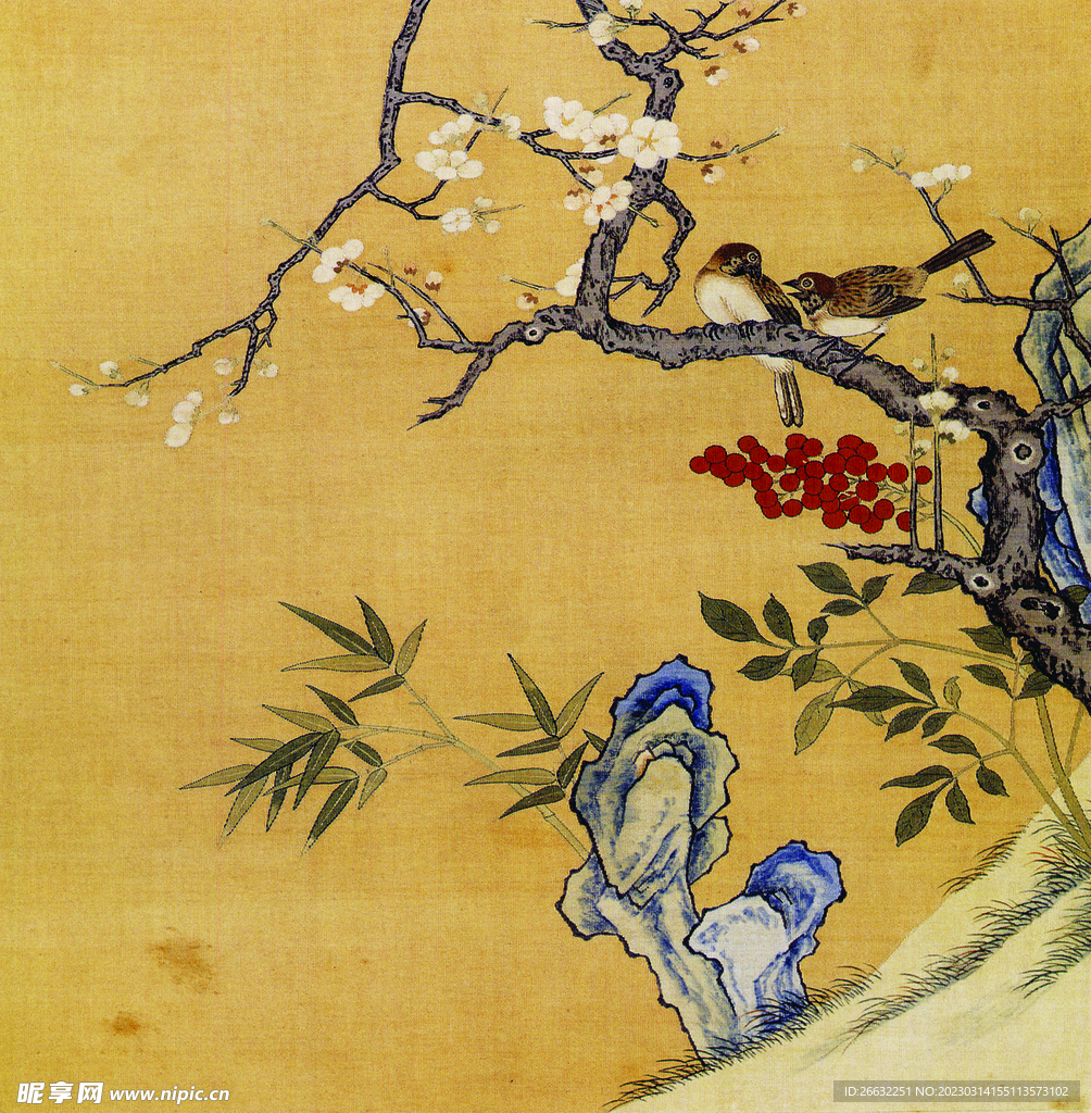 国画花鸟   工笔画