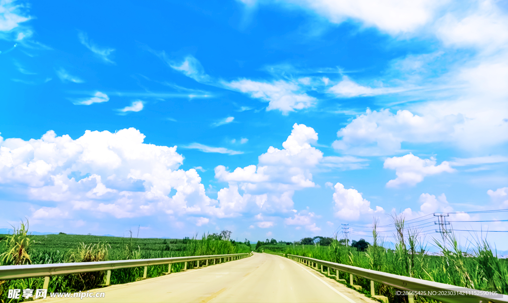蓝天白云风景