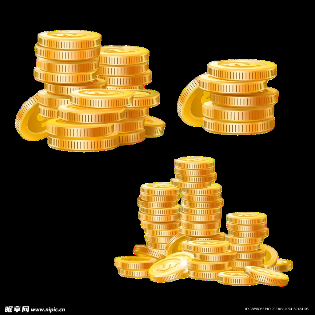 黄金金币堆