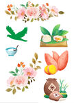 花卉粮食素材图