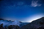 贺兰山夜景