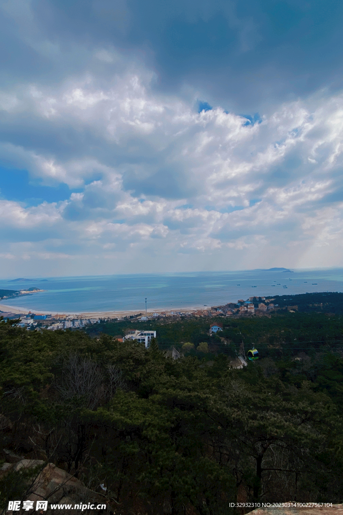 青岛崂山仰口景区图片