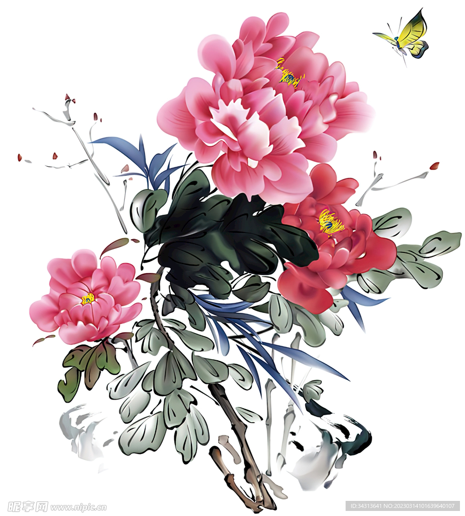 手绘花