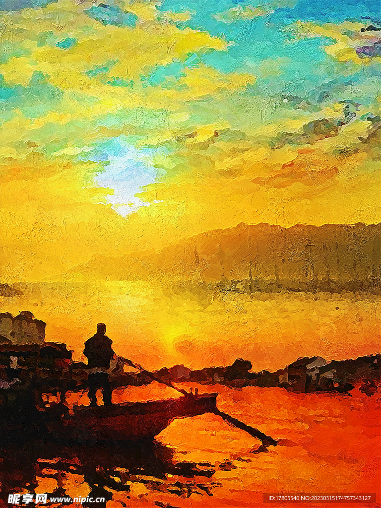 风景油画 餐厅 酒店 装饰画 