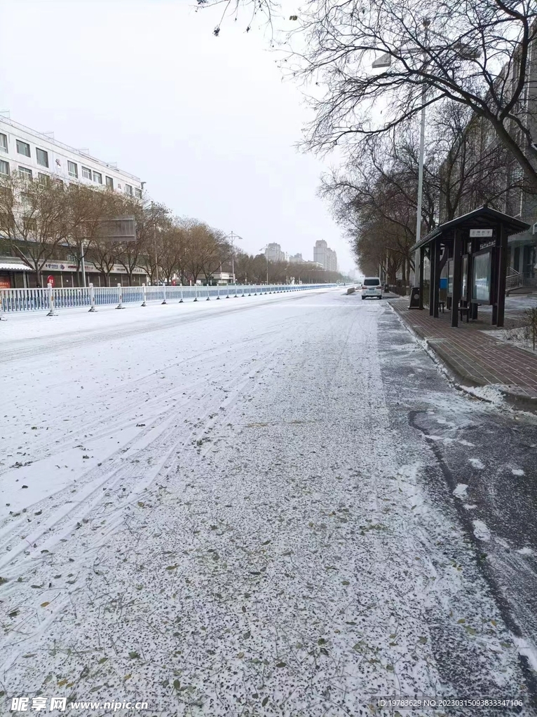 雪后街道