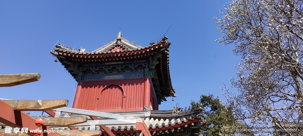 北京万寿寺中式古建筑