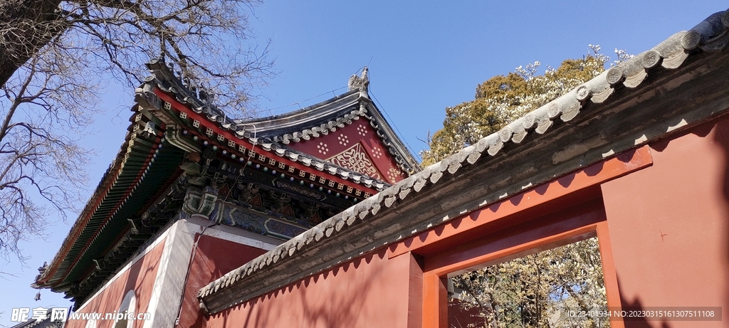 北京万寿寺中式古建筑