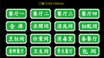 幼儿园餐厅门牌