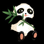 熊猫吃竹子