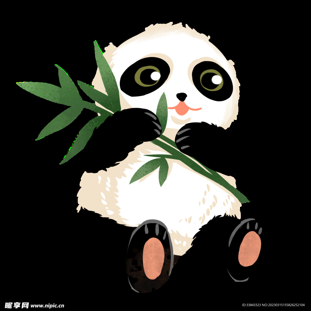 熊猫吃竹子