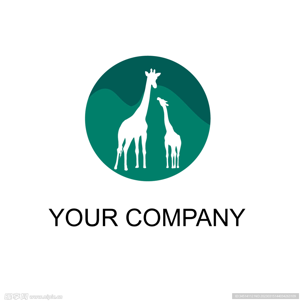 长颈鹿logo设计