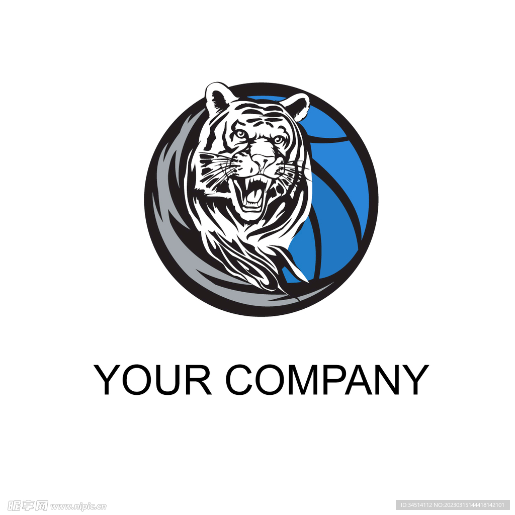 老虎篮球logo
