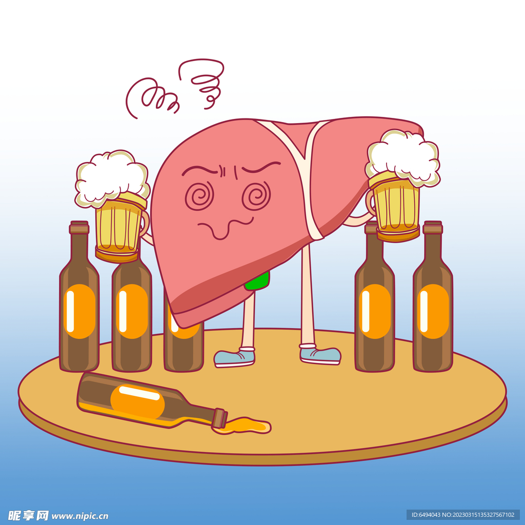 疾病健康科普之《肝了这杯酒》之酒精对肝脏的危害_大橙dacheng-站酷ZCOOL
