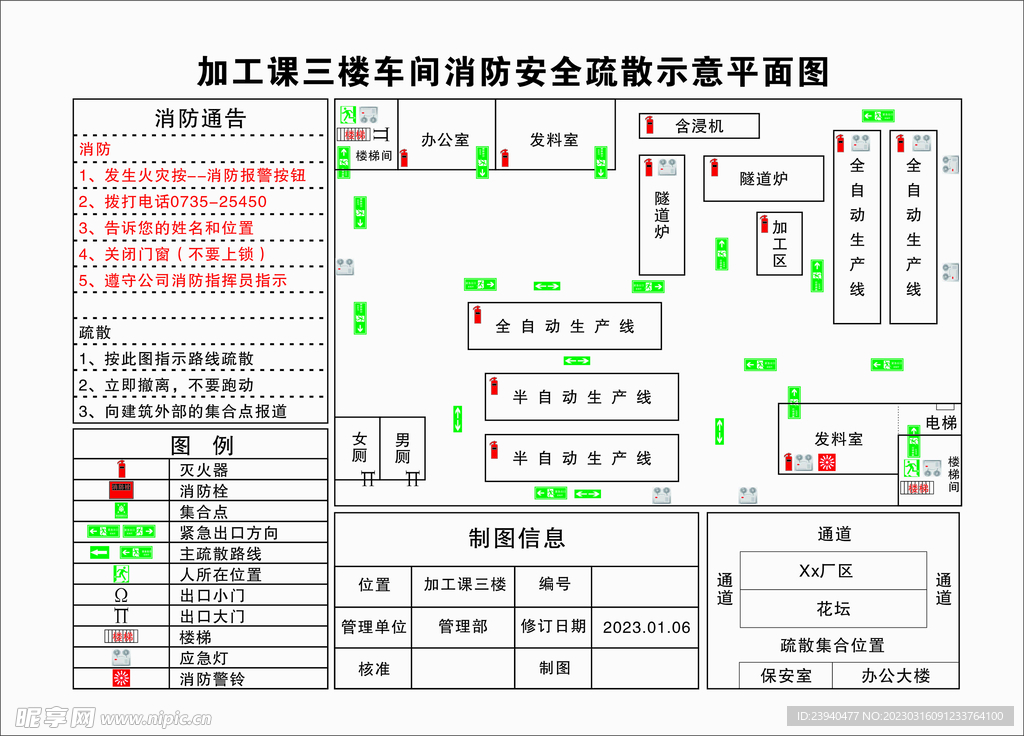 消防应急示意图