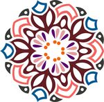 春季春天复古印花图案图形背景
