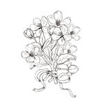 水彩花