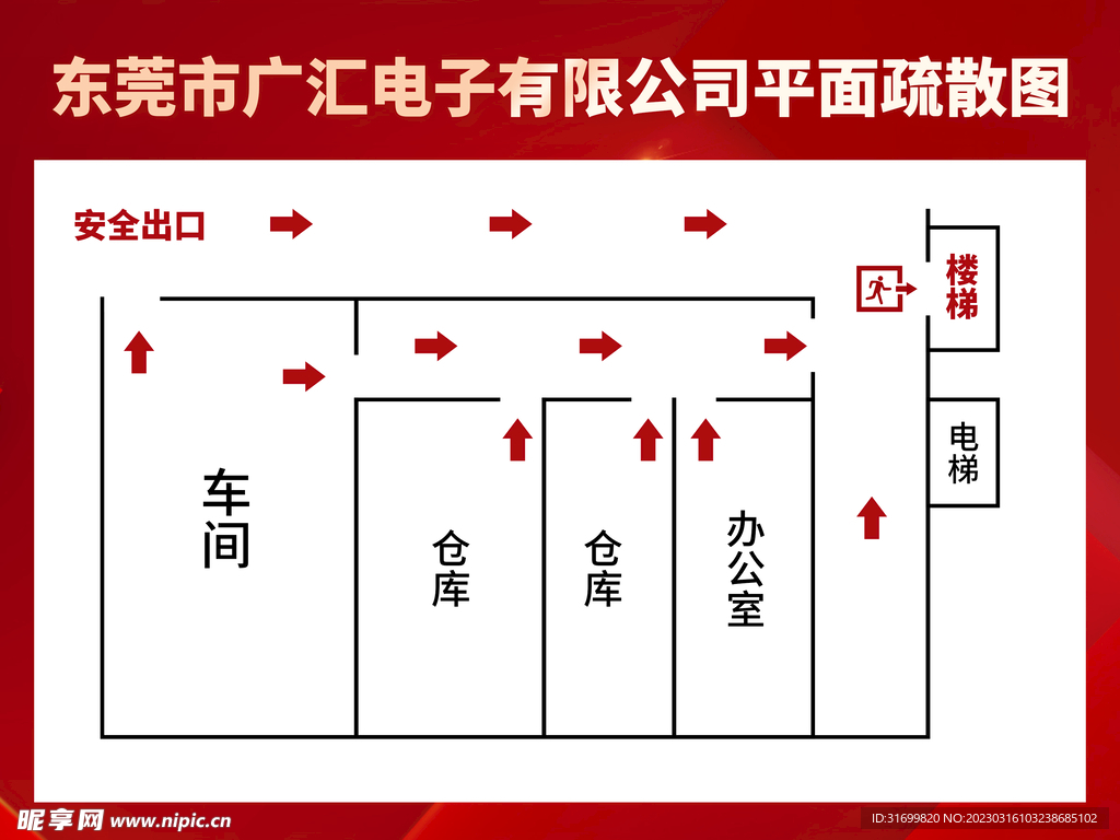 逃生疏散图