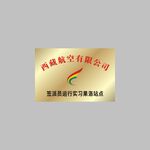 西藏航空铜牌