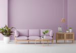 紫色沙发家居空间